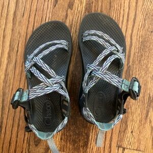 Chacos girls size 1 mint, purple, white